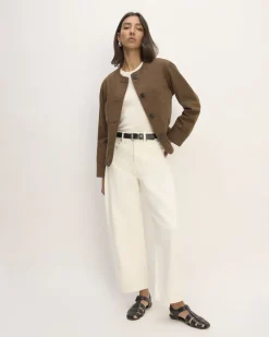 Everlane Jackets & Coats|Jackets*The Denim Barrel Jacket Calico Ecru