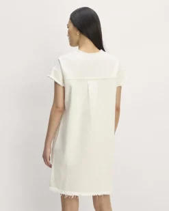 Everlane Dresses*The Denim Workwear Shirtdress Frayed Hem Bone