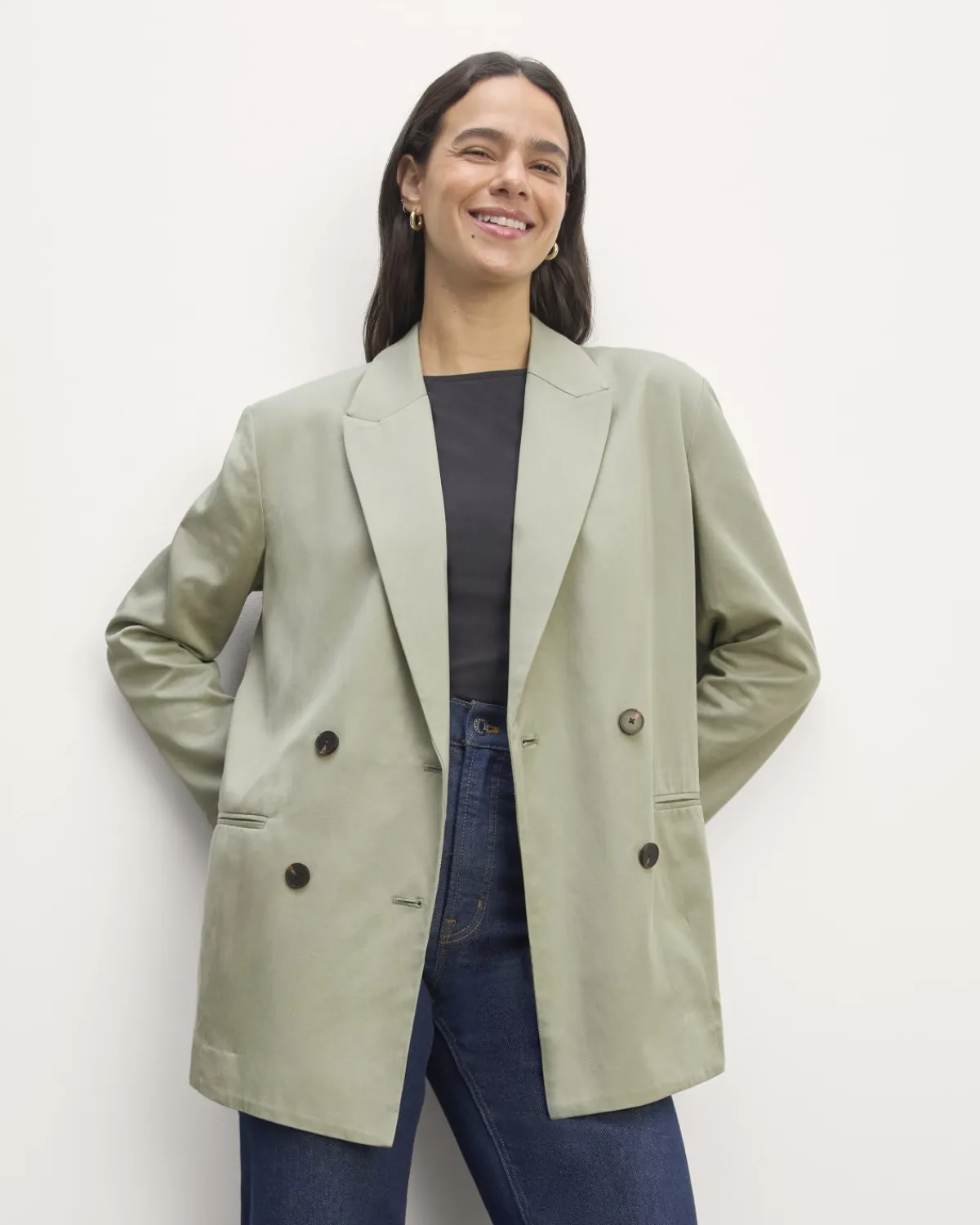 Everlane Jackets & Coats|Blazers*The Double-Breasted Blazer in Buttersmooth