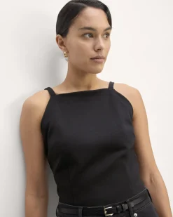 Everlane Tops*The Dream High-Neck Tank Black
