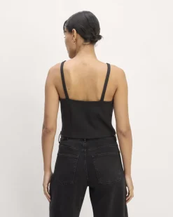 Everlane Tops*The Dream High-Neck Tank Black