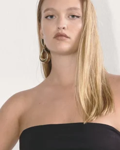Everlane Dresses*The Dream Strapless Dress Black