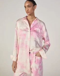 Everlane Tops*The x Marques' Almeida Satin Tie-Dye Shirt