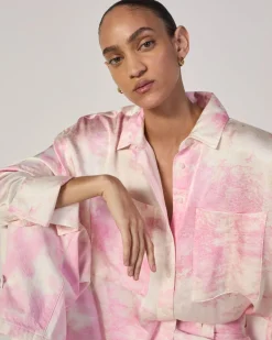 Everlane Tops*The x Marques' Almeida Satin Tie-Dye Shirt