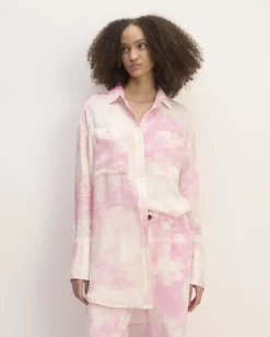 Everlane Tops*The x Marques' Almeida Satin Tie-Dye Shirt