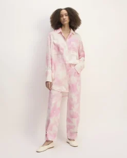 Everlane Tops*The x Marques' Almeida Satin Tie-Dye Shirt