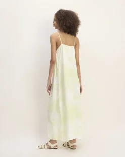 Everlane Dresses*The x Marques' Almeida Satin Tie-Dye Dress Seafoam Tie-Dye