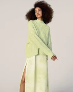 Everlane Dresses*The x Marques' Almeida Satin Tie-Dye Dress Seafoam Tie-Dye