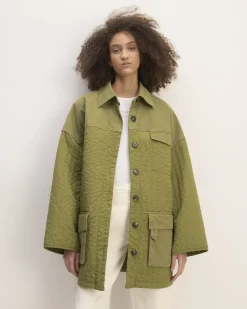 Everlane Jackets & Coats|Jackets*The x Marques' Almeida Canvas Patchwork Jacket Moss Green