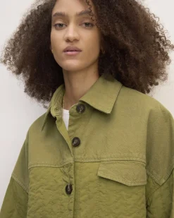 Everlane Jackets & Coats|Jackets*The x Marques' Almeida Canvas Patchwork Jacket Moss Green