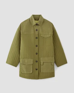 Everlane Jackets & Coats|Jackets*The x Marques' Almeida Canvas Patchwork Jacket Moss Green