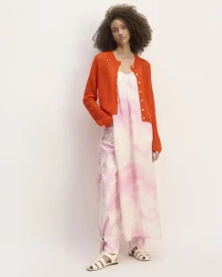 Everlane Sweaters|Crew Sweaters*The x Marques' Almeida Alpaca Mesh Cardigan Red Orange