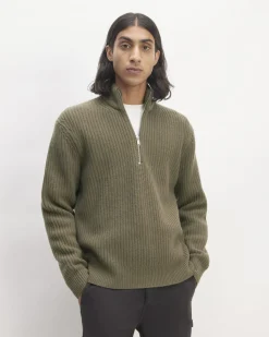 Everlane Sweaters|Turtleneck Sweaters*The Felted Merino Half-Zip Sweater