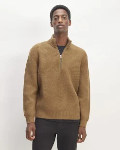 Everlane Sweaters|Turtleneck Sweaters*The Felted Merino Half-Zip Sweater