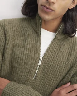 Everlane Sweaters|Turtleneck Sweaters*The Felted Merino Half-Zip Sweater