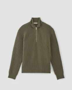 Everlane Sweaters|Turtleneck Sweaters*The Felted Merino Half-Zip Sweater