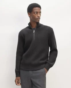Everlane Sweaters|Turtleneck Sweaters*The Felted Merino Half-Zip Sweater