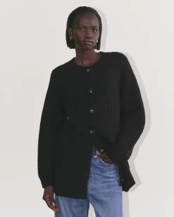 Everlane Sweaters|Crew Sweaters*The Fisherman Cardigan in Cloud Black