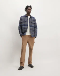 Everlane Shirts|Button Down Shirts*The Flannel Filled Shirt Jacket Heritage Blue / Black / Navy / Heather Charcoal