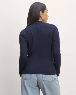 Everlane Tees|Long Sleeve Tees*The Form Funnel-Neck Tee