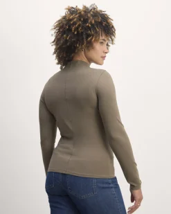 Everlane Tees|Long Sleeve Tees*The Form Funnel-Neck Tee