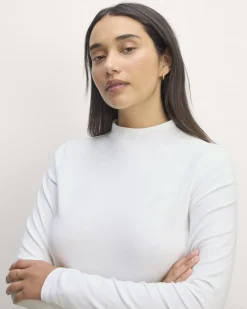 Everlane Tees|Long Sleeve Tees*The Form Funnel-Neck Tee