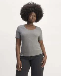 Everlane Tees|Short Sleeve Tees*The Form Scoop-Neck Tee