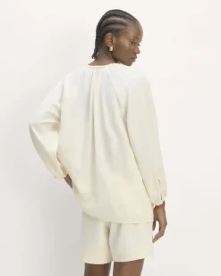 Everlane Tops*The Gathered Shirt in Butterlite