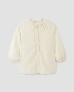 Everlane Tops*The Gathered Shirt in Butterlite