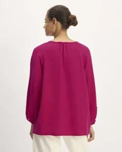 Everlane Tops*The Gathered Shirt in Butterlite