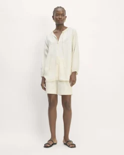 Everlane Tops*The Gathered Shirt in Butterlite