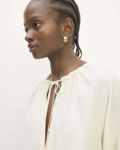 Everlane Tops*The Gathered Shirt in Butterlite