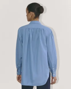 Everlane Tops*The Gathered Shirt in Silky Cotton