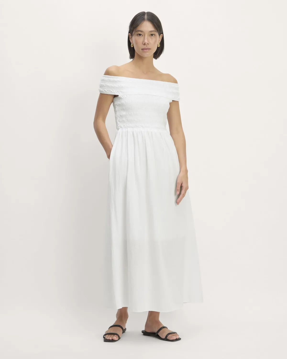 Everlane Dresses*The Gauze Off-the-Shoulder Dress