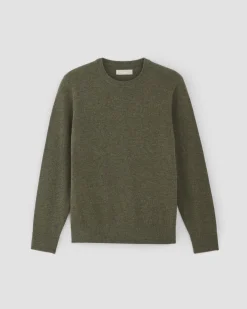 Everlane Sweaters|Turtleneck Sweaters*The Grade-A Cashmere Crew Heather Scarab Green
