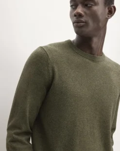 Everlane Sweaters|Turtleneck Sweaters*The Grade-A Cashmere Crew Heather Scarab Green