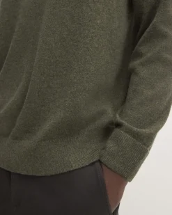 Everlane Sweaters|Turtleneck Sweaters*The Grade-A Cashmere Crew Heather Scarab Green
