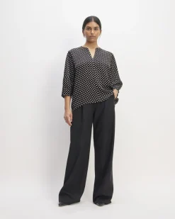 Everlane Tops*The Hammered Satin Balloon Sleeve Top