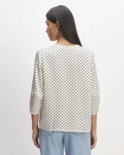 Everlane Tops*The Hammered Satin Balloon Sleeve Top