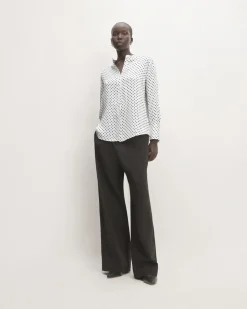 Everlane Tops*The Hammered Satin Popover Shirt