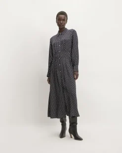 Everlane Dresses*The Hammered Satin Shirt Dress