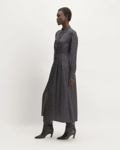 Everlane Dresses*The Hammered Satin Shirt Dress
