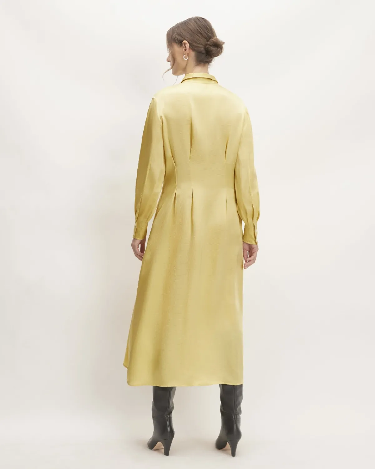 Everlane Dresses*The Hammered Satin Shirt Dress