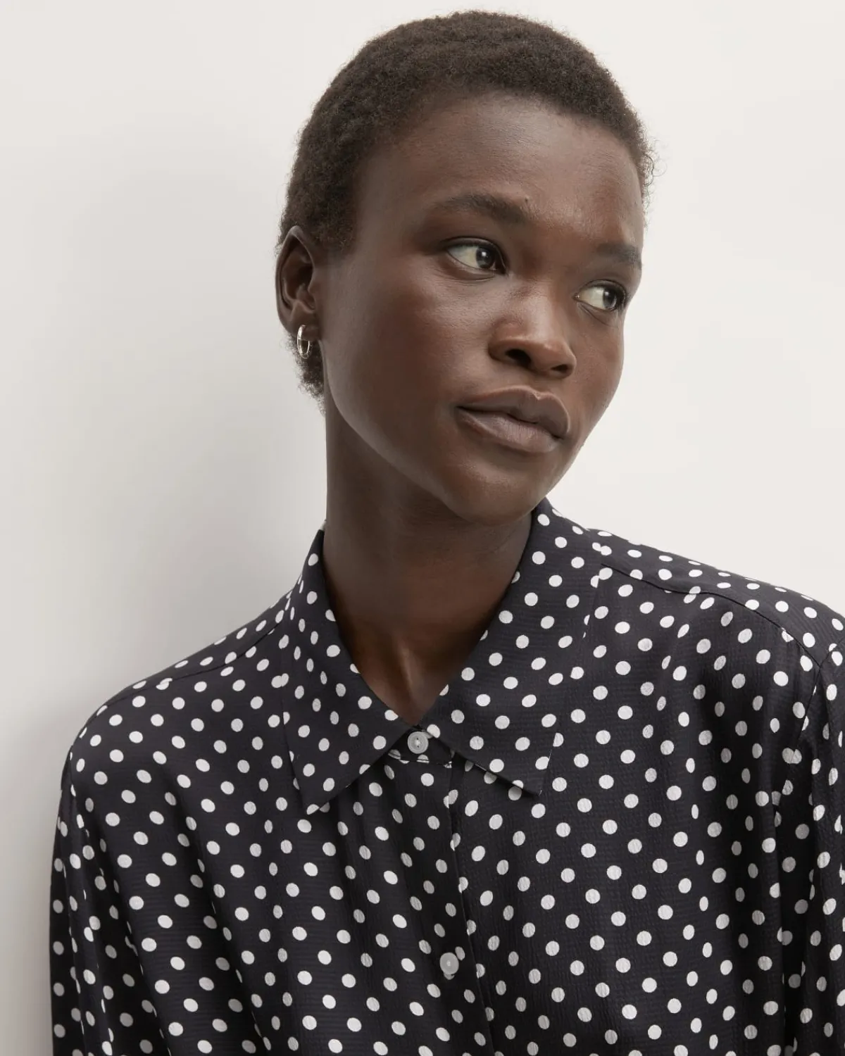 Everlane Dresses*The Hammered Satin Shirt Dress