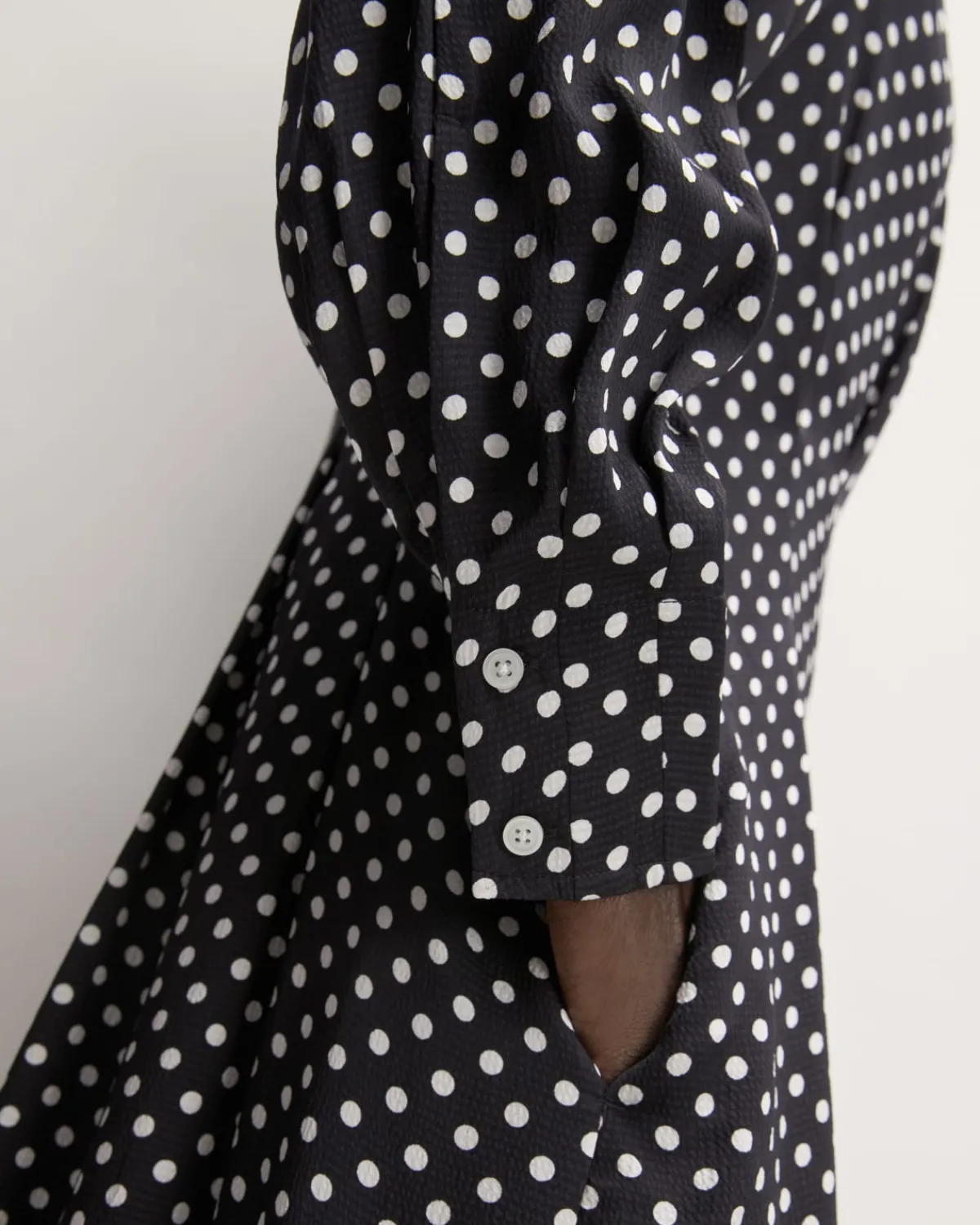 Everlane Dresses*The Hammered Satin Shirt Dress