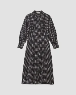 Everlane Dresses*The Hammered Satin Shirt Dress