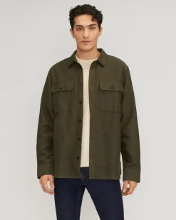 Everlane Jackets & Coats|Shirts*The Heavyweight Overshirt | Uniform Heathered Green