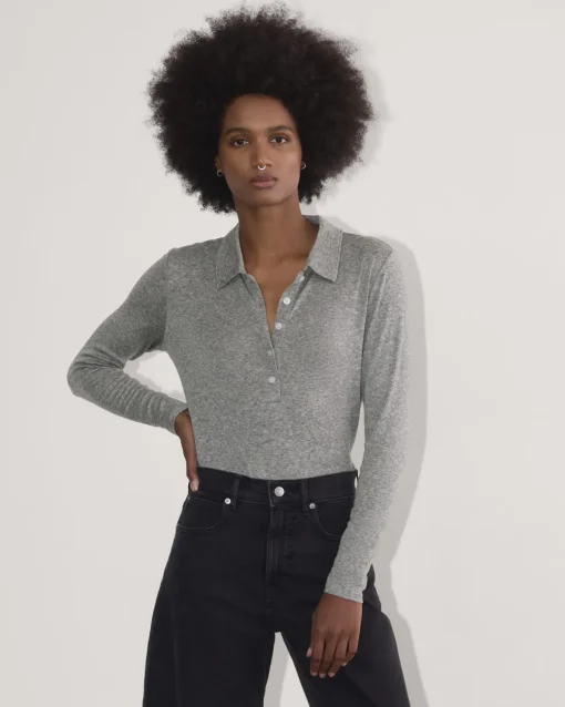 Everlane Tees|Long Sleeve Tees*The Henley in Butterluxe
