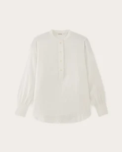 Everlane Tops*The Henley Shirt in Linen