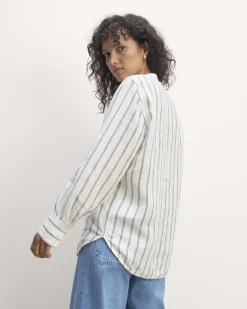 Everlane Tops*The Henley Shirt in Linen